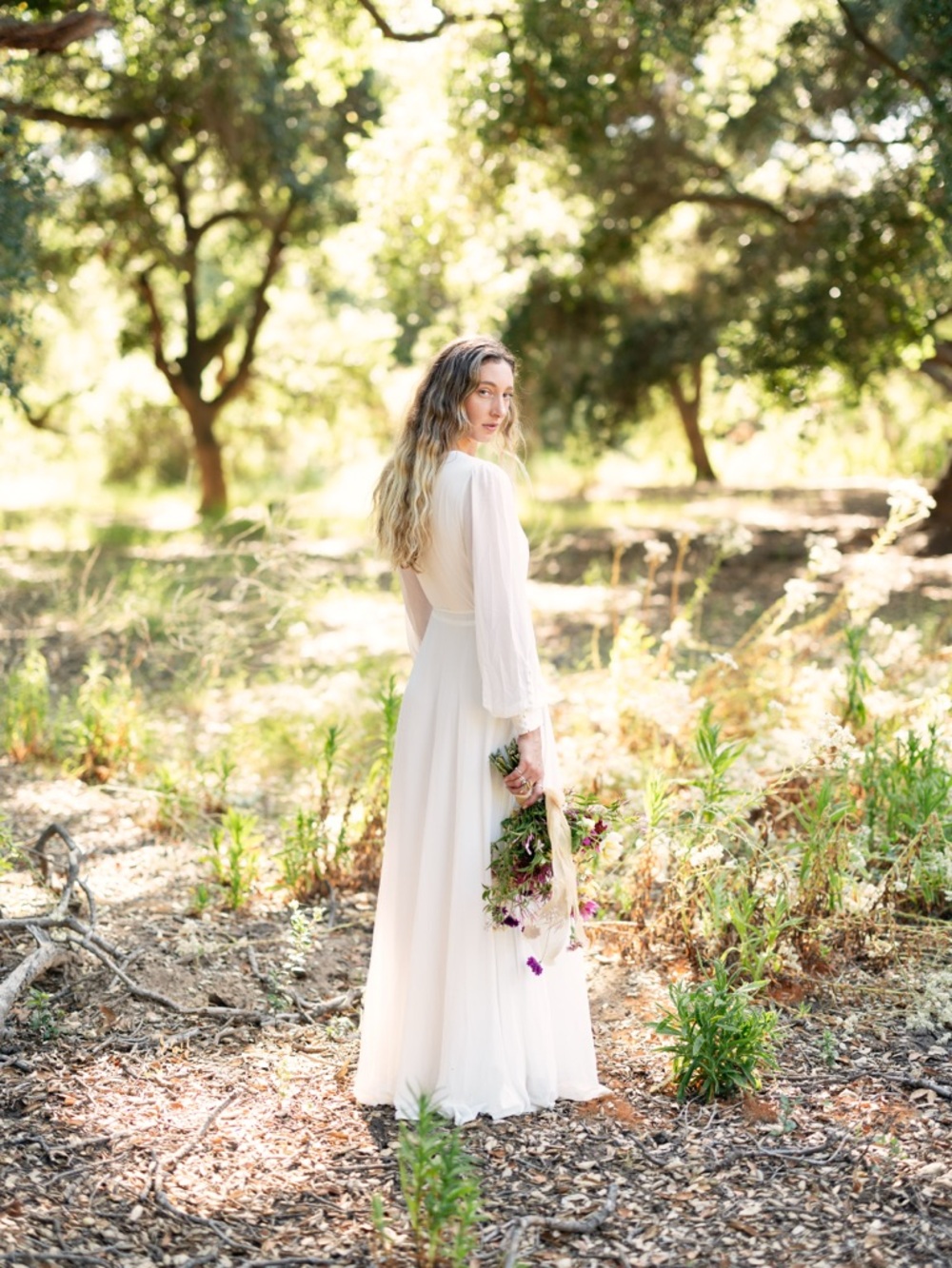 LULUS White Wrap Long Dress - Classic Ivory